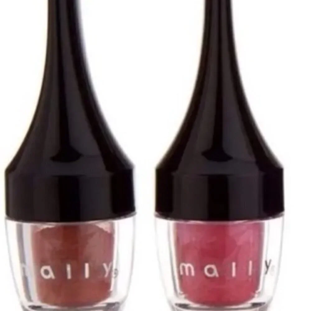 Mally Set of 2 Pure Pigment Melting Lip Powder / SOFT NUDE & TENDER ROSE / new